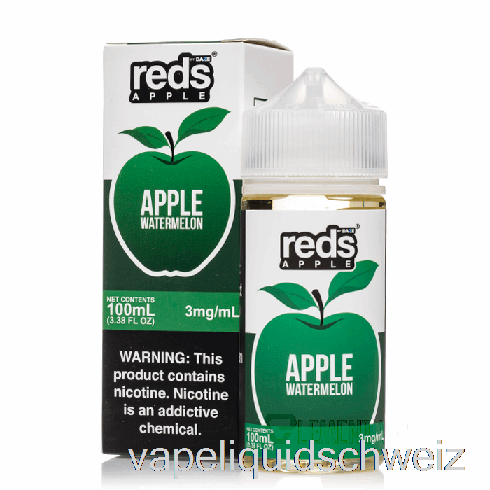 Wassermelone – Red's Apple E-Saft – 7 Daze – 100 Ml 3 Mg Vape Schweiz